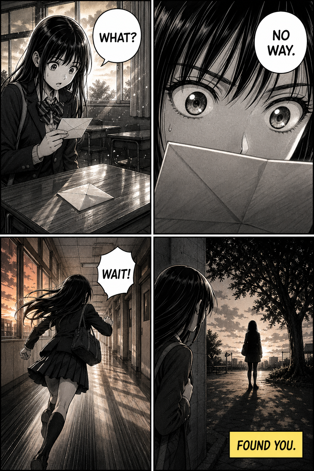 The Letter — community manga page made with Manga Maker