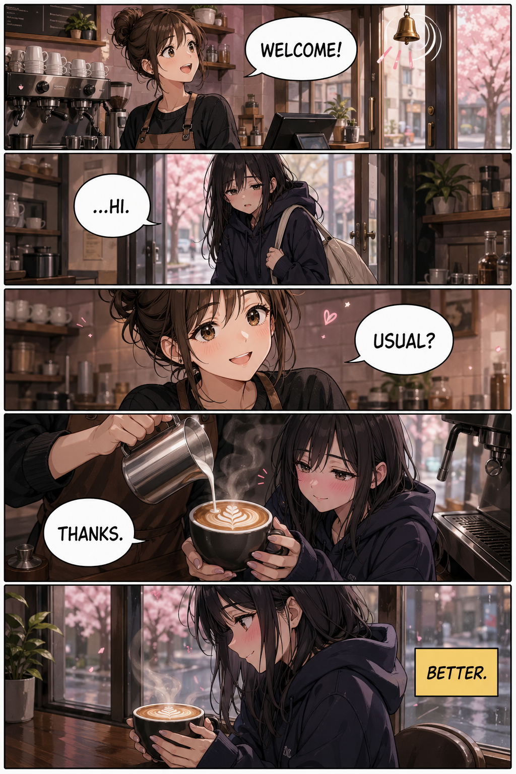 Cafe Mornings — community manga page made with Manga Maker